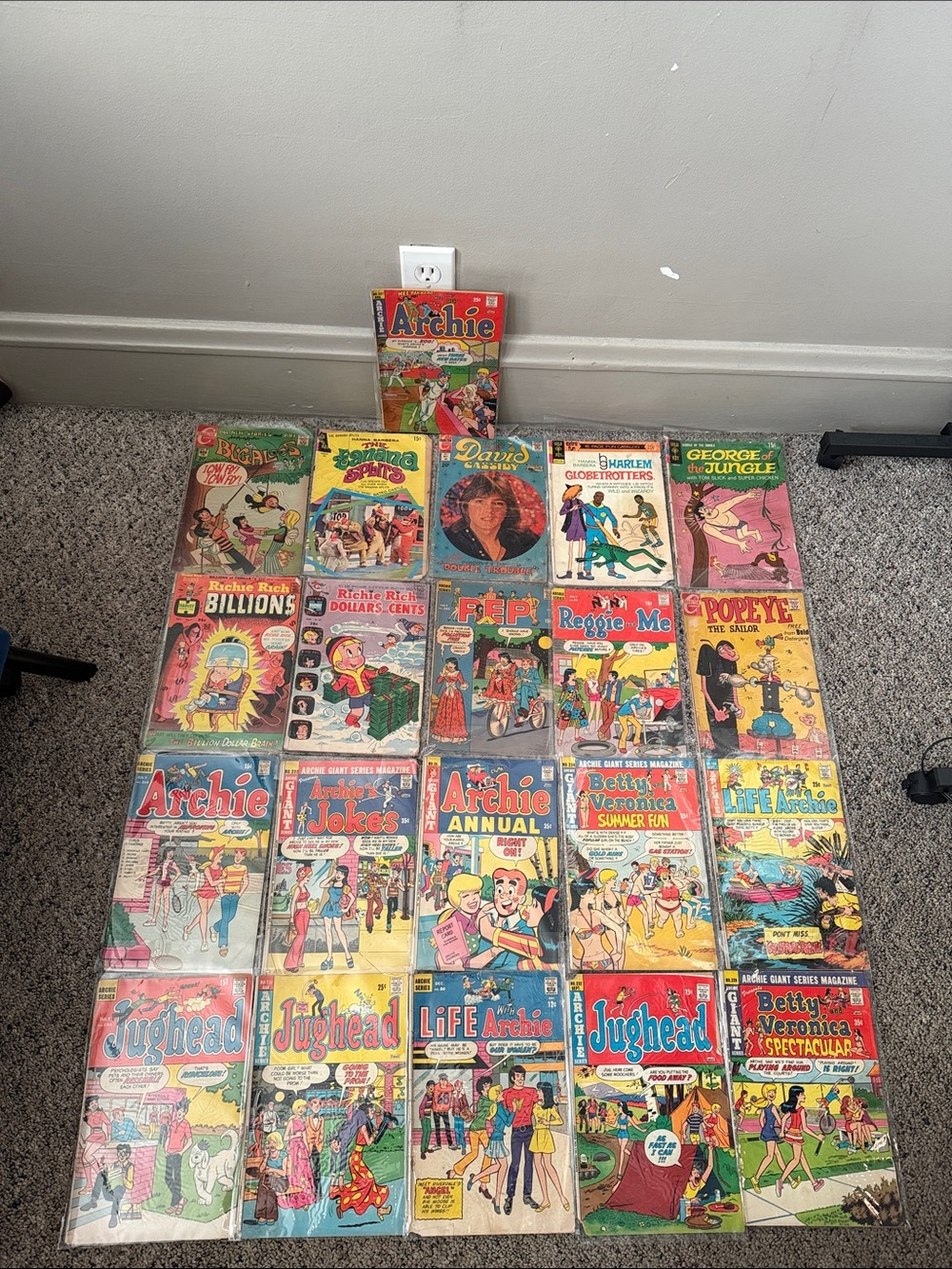 Vintage Comic Books Set 17 Archie Richie Rich Popeye George Jungle Banana Splits